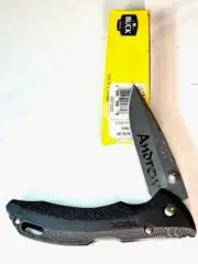 Buck USA 285 Bantam BLW Folding Plain Satin Blade, Black Thermoplastic Handles