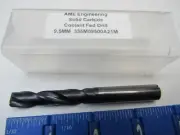 AME 9.5MM 2-FLUTE SOLID CARBIDE COOLANT FED SCREW MACHINE LENGTH DRILL