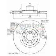 Bremtec Euro-Line GeoZinc Coated Brake Rotor - BDR21580EL
