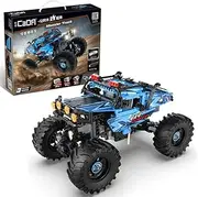 dOMOb Off-Road RC Car Truck – 699 Pcs Building Block Model Detailed Instructions – Powerful Battery – Two Advanced Motors and Speed Modes – 2.4GHz Remote – LED Lights – Bricks for Adults and Kids