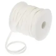 1/4 Inch Double Fold Bias Tape Continuous Bulk Bias Tape (Beige White 55 Yards)