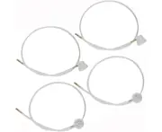 MEZOKUCEL 4 Pcs Aerosol Nozzle Stem 360 Degree 4.5 mm Spray Nozzle Extension Hose Fit 19.69 Inches / 50 cm Fit for Car Nozzle Film Spray Guns Rust Corrosio