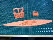 3D Printed 1/700 German Battleship Derflinger Unpainted Model Kit NEW！