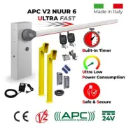 Italian Made Boom Gate Operator Secure Access Control Kit - Low Voltage powered