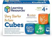 Learning Resources Story Starter Picture Cubes, Story Dice Cubes Toys, Educational Toys, Vocabulary Games for Kids, Teaches Communication, Suitable for Group Activities, Ages 4+