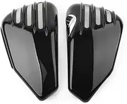 Battery Cover Fit For Harley Davidson Sportster Models XL 883 1200 2004-2010 2011 2012 2013 1Paire Battery Side Cover Battery Terminal Cover(Bright Black)