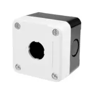 Push Button Switch Control Station Box 22mm 1 Button Hole Waterproof Black White