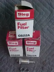 3 SIEG FUEL FILTERS FORD LINCOLN MERCURY ... GS22A