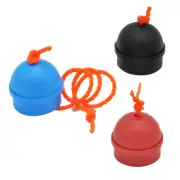 3 Pcs Round Cork Coasters Pool Cue Chalk Holder with String