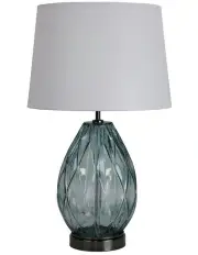 [Oriel Lighting] Venice Complete Table Lamp in Grey