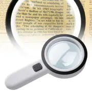 LED Handheld Magnifying Glass with Light 30x Magnification Reading Magnifier