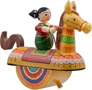VT Wooden Nutcracker On A Rocking Horse (Yellow)