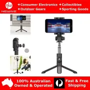 NEWAVE Extendable Selfie Stick Tripod 360° Rotating Phone Clip Bluetooth Shutter