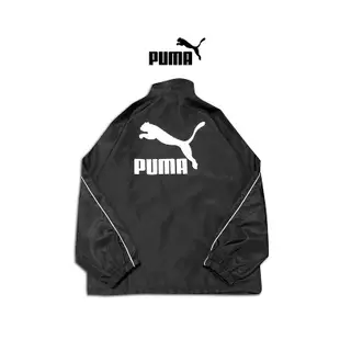 Kelly精品*PUMA 經典款 後背大LOGO 黑色 教練外套 風衣外套 素外套 薄外套 夾克 防潑防風