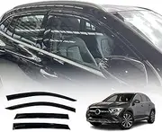 OAD4X4 Weathershields Compatible with Mercedes-Benz GLA Class H247 2020-Onwards, Weather Shields Window Visors Wind Deflectors Sun Rain Guard 4PCS Set