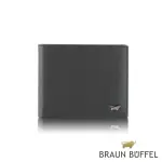 【BRAUN BUFFEL 德國小金牛】台灣總代理 波索 8卡男夾-黑色(BF386-313-BK)