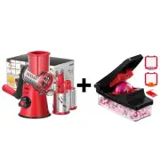 Geedel Rotary Cheese Grater & Vegetable Chopper – Durable Slicer & Dicer