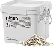 pidan 3 in 1 Mix, 11.5 lbs (5.2 kg) x 2 Set, Cat Sand, Bucket Type, Cat Sand, Cat & Cat, Deodorizer, Minerals, Bentonite, Okara, Hard, Light Toilet, Odor, OFT Toilet Set, Mess Resistant, Hard, Odor