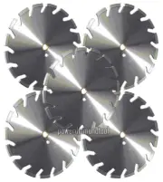 5 PK-14" Brick Refactory Brick Paver BluestoneYellowstone Diamond Saw Blade-Best