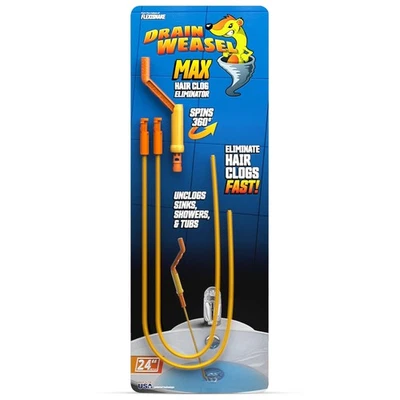 Drain Weasel Sink Snake Hair Clog Remover Tool, Pipe, Bathroom, Bathtub Drain...