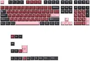 Mechkeeb Spades Q Theme Keycaps 126 Keys Top Print Cherry Profile PBT Dye Sub Keycaps Cool Custom Key Caps for MX Mechanical Keyboards (Inside Red)