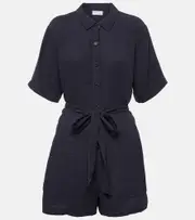 [Velvet] Velvet Dane belted romper AU 16 blue