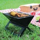 Portable BBQ Steel Grill Foldable Fire Pit Outdoor Camping Picnic Barbecue New*