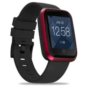 Crystal 2 Heart Rate Monitor Activity Tracking 3D Dynamic UI 1.29 inch Screen Smart Watch RED COLOR