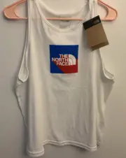 The North Face Women's Americana Tri-Blend Tank, White, Large