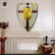 Medieval Crusader Shield Battle Knight Warrior Shield Templar Red Cross Design