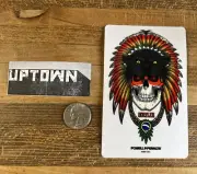 Powell And Parts Skateboards Kelvin Hoefler Skull Sticker Bones Swiss