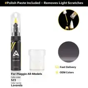 Touch Up Paint For Piaggio All Models 523 Lavanda With Polish Paste