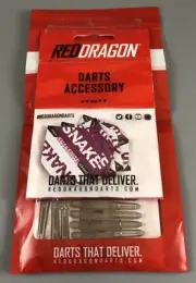Red Dragons Darts Shafts & Flights, Short Black Tint VRX 35mm, Snakebite VA9