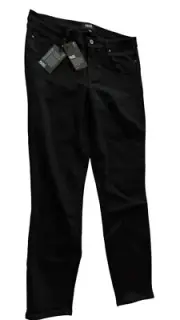 New Paige Verdugo Crop Jeans Black TRANSCEND Denim $189.00 Size 30 New With Tag