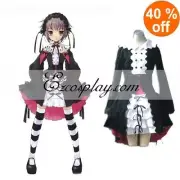 Haruhi Suzumiya Nagato Yuki Black Maid Cosplay Lolita Cosplay Costume E001
