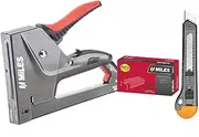 Miles Gun Tacker/Staple Gun M23270 (3 in 1) Combo + 23-8H Staple(1pc) | Stapler Gun for Wood | Textile | Leather | Canvas | Iron Board | Upholstery