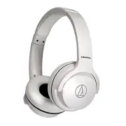 Audio-Technica ATH-S220BT WH Wireless Headphones Bluetooth Up to 60 hours of pla