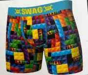 Swag Men's Boxer Briefs Underwear Tetris Retro Game SMALL