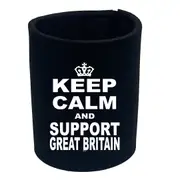 Keep Calm And Support Great Britain - Funny Novelty Stubby Holder