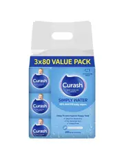 Babycare Simply Water Baby Wipes 3X80