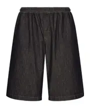 Dolce Gabbana Logo Embroidered Denim Jogging Shorts IT50,IT48 blue
