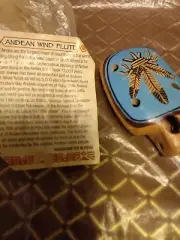 andean wind flute-ceramic with instruction paper