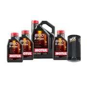 8L Motul 8100 X-MAX 0W40 WIX Filter Motor Oil Change Kit API SN For Dodge Ram