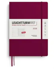 [LEUCHTTURM1917] Weekly Planner Notebook Composition B5 2026 in Port Red