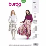 Burda Style Sewing Pattern B6386 - Misses' Full Skirts, A(10-12-14-16-18-20)