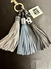 Anthropologie / Hechizo Tassels Keychain & Bag Charm Metallic