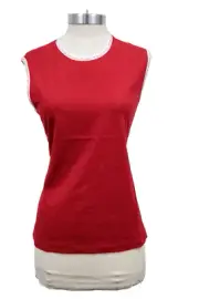 Bally Golf Women's Red/White Tank Top BL231 Size EU 36 / US 6 [Medium]