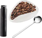 Coffee Dosing Cup, Spray Bottle and Coffee Bean Dosing Cup Set, Cafe Station Accessories, Enhances Brewing Precision, Compact, Ceramic Great Gift for Family, Friends