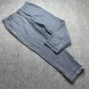 Banana Republic Pants Men 36 x 28* Gray Linen Mason Athletic Tapered Elastic