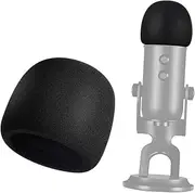 JOINPAYA Microphone Pop-up Screen Wind Screen Mask Easy Install Non-piercing Clip Recording for Square Boom Arm